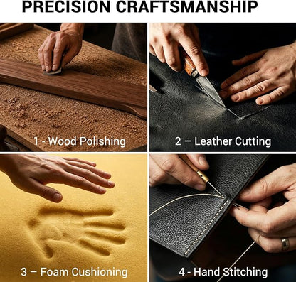Keyboard Wrist Rest with Memory Foam Anti-Slip Rubber Base Ergonomic Wooden Wrist Rest for Mechanical Keyboard Durable and Easy to Clean for Gamer Staff (Walnut)