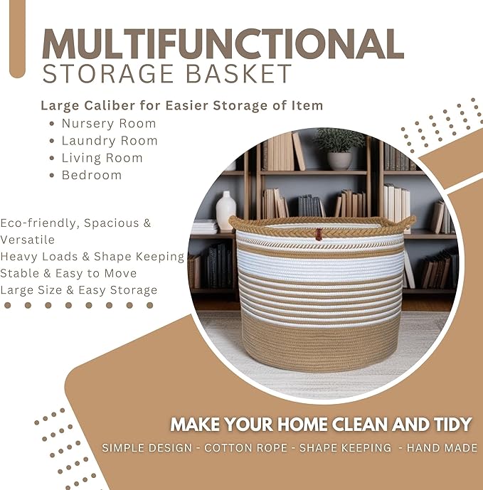 XXXL Laundry Basket Organization & Storage Hamper - Laundry Room & Toy Storage Organizer