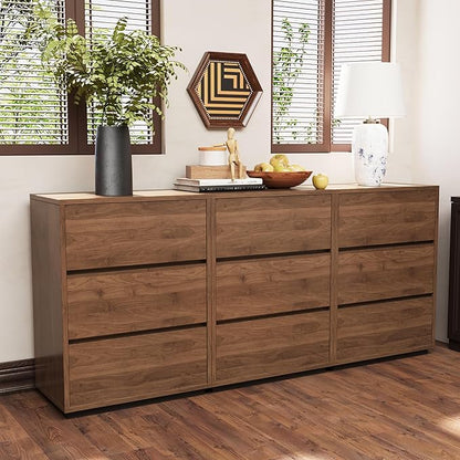 Contemporary 3-Drawer Nightstand with Sleek Wood Finish, Perfect for Bedroom, Living Room, or Office (15.74" D x 23.62" W x 32.48" H（3 Drawers）)