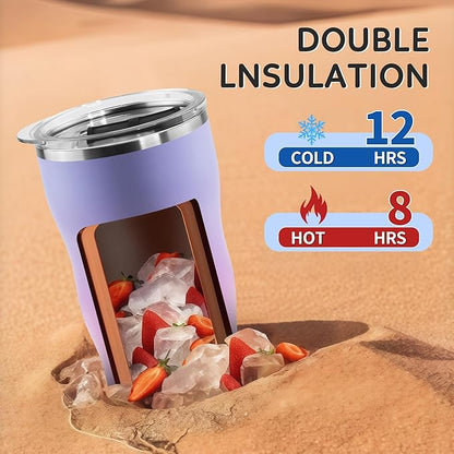 20Oz Insulated Tumbler With Straw And Lid,Stainless Steel Straws for Tumbler,Double Wall Vacuum Travel Mug,Spill Proof Tumble, Travel Cup for Iced Coffee,Pink Tumbler