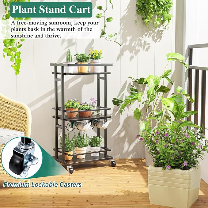 3-Tier Liquor Cabinet with Wine Rack, Mini Bar Cart for Home, Small Liquor Bar Cabinet for Alcohol, Rolling Kitchen Serving Cart on Wheels, Wine Drink Cart for Party, Bar Stand for Small Space