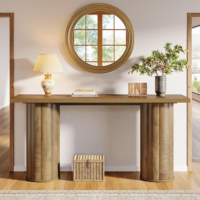 Tribesigns 70.86 Inch Long Sofa Console Table, Wooden Rectangular Entryway Table for Living Room, Entrance, Hallway, Foyer