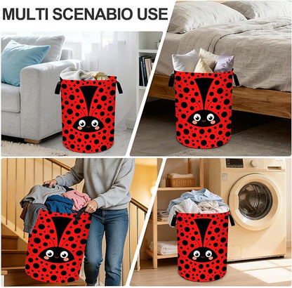 Insect Laundry Basket Waterproof Laundry Hamper Foldable Laundry Bag with Handles for Bedroom, Bathroom, Office, Clothes Storage