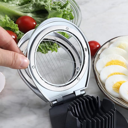 New Star Foodservice Heavy Duty Egg Slicer with 3 Slicing Styles, Chrome Plated (Hand Wash Only)