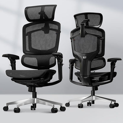 FLEXISPOT ErgoX-PRO Ergonomic Office Chair with Footrest Black – AeroWeave 5.0 Mesh Seat, 5D Lumbar, 7D Armrests, 4D Headrest, 551LBS Capacity – Office, Gaming, Home