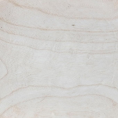 Bloomingville Hand-Carved Paulownia Wood Bowl with Whitewashed Finish