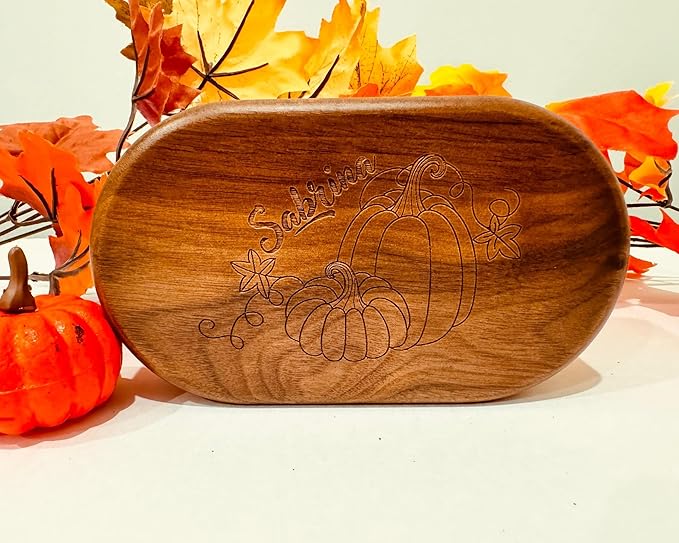 Wooden Jewelry Box Handmade - Personalized Jewelry Box for Women - Custom Name Gift for her, Oval Organizer with Magnetic Closure