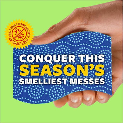 Scotch-Brite Scrub Dots Non-Scratch Scrub Sponges, Sponges for Cleaning Kitchen, Bathroom, and Household, Non-Scratch Sponges Safe for Non-Stick Cookware, 24 Scrubbing Sponges