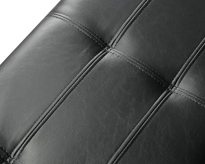 Homebeez 48" Faux Leather Storage Ottoman,End of Bed Bench,Upholstered Ottoman Bench with Storage for Living Room,Bedroom,Entryway