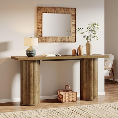Tribesigns 70.86 Inch Long Sofa Console Table, Wooden Rectangular Entryway Table for Living Room, Entrance, Hallway, Foyer