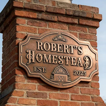 Copper Decor Anniversary Wedding Gifts for Women Personalized Outdoor Metal Sign, Customize the Great Outdoor Rustic Cabin, Lodge, or Home Décor, Laser Copper Decor Wall Art, Family Gifts