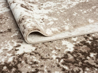 Keen Home Design Runner Rugs - 32"x168" Non-Shedding, Thick Pile Abstract Rugs for Kitchen, Living Room, Bedroom, Dining Room, Entryway - Size: 2'8" x 14', Skies Beige