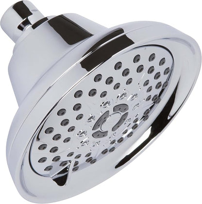 Aqua Elegante Massage Shower Head With Mist - High Pressure Boosting, Adjustable Massaging Rainfall Showerhead For Low Flow Showers With Water Saving Nozzles - 2.5 GPM - Polished Chrome