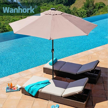 Stainless Steel Patio Umbrella Bracket for 1.5"-2" Umbrella Insert for Outdoor Ground Fixing Parasol Base (Black)