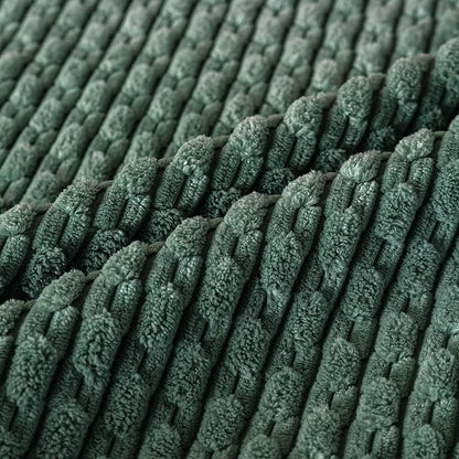 Set of 4 Teal Green Decorative Throw Pillow Covers 16x16 Inch Corduroy Pillow Covers for Bed Couch Sofa Living Room Soft Square Cushion Cases