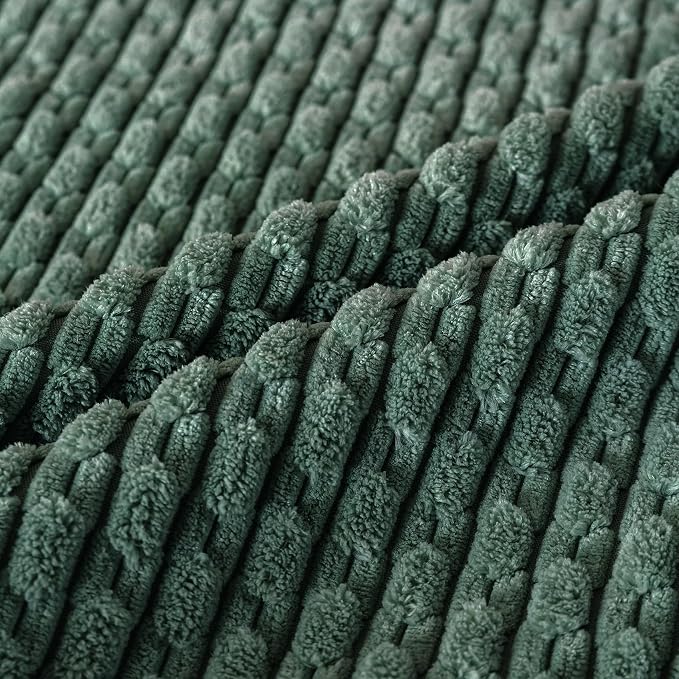Set of 4 Teal Green Decorative Throw Pillow Covers 18x18 Inch Corduroy Pillow Covers for Bed Couch Sofa Living Room Soft Square Cushion Cases