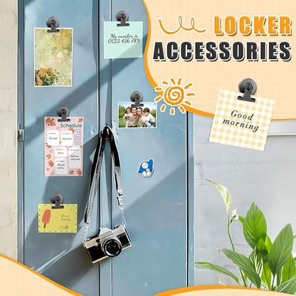Grtard 24 Pack Magnetic Clips Heavy Duty, Magnet Clips for Fridge, Refrigerator Magnets with Clip, No-Scratch Strong Magnetic Clip for Refrigerator, Whiteboard, Cruise Cabins, Locker(Black)