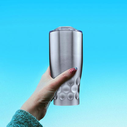 DISCOUNT PROMOS Stainless Steel Tumblers by Molokini 27 oz. Set of 10, Bulk Pack - Double Wall, Perfect for Coffee, Soda, Other Hot & Cold Beverages - Silver