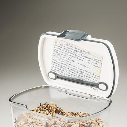 ProKeeper 2.5-Quart Grain Storage Container with Hinged Lid, Clear – BPA-Free, Airtight Seal, 5.5 x 7.65 x 7.25"