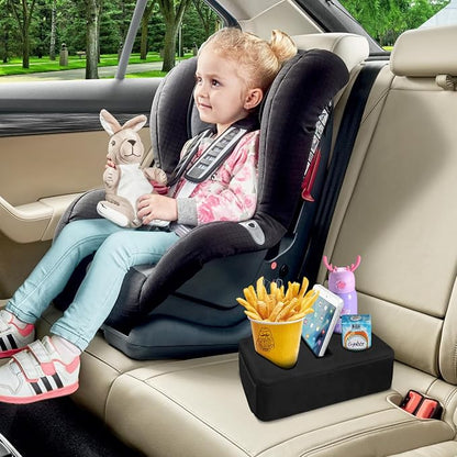 4 Hole Couch Cup Holder Tray, Cup Holder for Bed Suitable for Cup Holders on Sofas, beds, Camping, RVs, Cars, and Beaches.Black