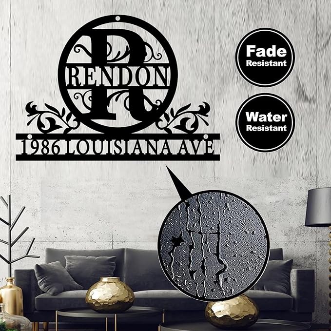 House Signs Personalized Outdoors,Home Address Signs for House,Custom House Number Sign,House Address Plaque for Outside,Custom Metal Signs Outdoor,Outdoor Wall Art,Address Signs for Yard