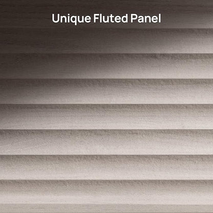 SICOTAS Buffet Cabinet with Storage, Fluted Accent Sideboard Modern Credenza with Larger Drawers, Mid Century Media Console Coffee Bar Table Liquor Cabinet for Dining Room Entryway Kitchen (4 Pieces)