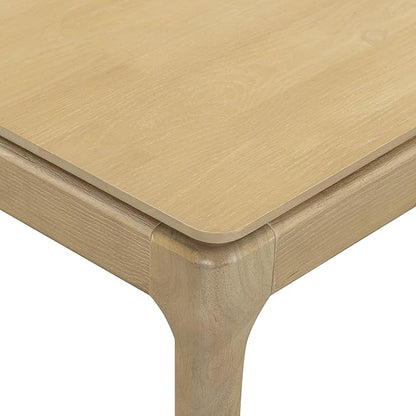 NTC Mingle 47-Inch Console Table, Modern Solid Wood Entryway Table with Hidden Drawer, Waterproof & Heat Resistant, Narrow Table for Hallway, Living Room & Foyer, Sand