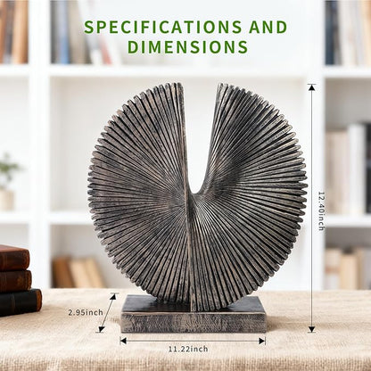 Modern Abstract Round Decorative Sculpture , Dining Living Room Desk Decor,Geometric Home Decor Statues,Shelf Top Decor Aesthetics,making it perfect for placing coffee tables or office shelves