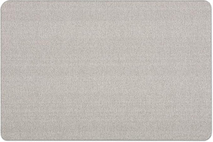 Quartet Bulletin Board, Fabric, 4' x 3', Frameless, High-Density Fiberboard, Oval Office, Gray (7684G)