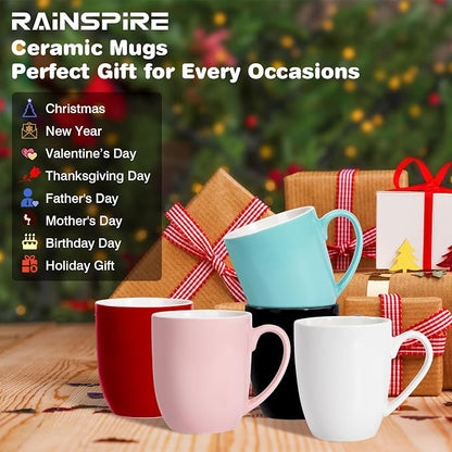 Urbanstrive 16 oz Large Coffee Mug with Handle Tea Cup Novelty Coffee Cup Idea Gift for Men Women Office Work (Yellow)