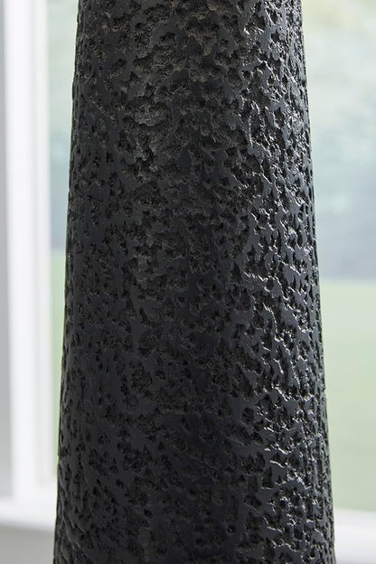 Signature Design by Ashley Hallburg Modern Textured Polyresin Floor Lamp with 3-Way Switch, Black