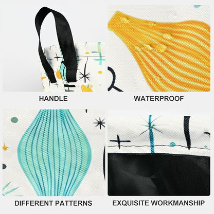 Cat Laundry Basket Waterproof Laundry Hamper Foldable Laundry Bag with Handles for Bedroom, Bathroom, Office, Clothes Storage