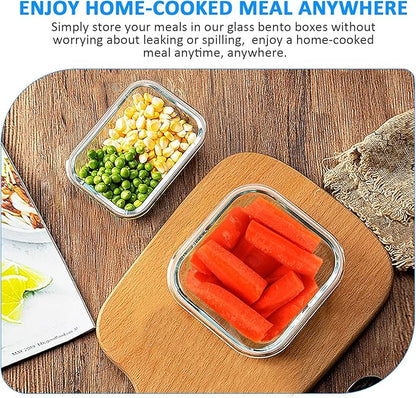 KOMUEE 24 Pieces Glass Food Storage Containers Set,Glass Meal Prep Containers, BPA-Free Airtight Glass Storage Containers with lids,Freezer, Microwave and Oven Safe,Blue