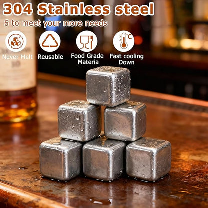 Charred Wooden Bourbon Drinking Glass 300 ML Set with Whiskey Stones, Gift Box, Tongs & Coasters – Unbreakable Oak Whiskey Cups for Bourbon Lovers, Ideal Gift for Dad, Men, Husband