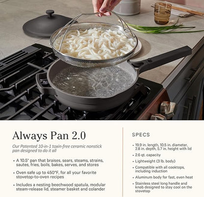 Our Place Cookware Set - 13-Piece Kit Including the Always Pan, Perfect Pot and Spatulas | Multifunctional, Toxin-Free Nonstick | Heat Safe up to 450°F | Oven, Stove, Induction Compatible | Char