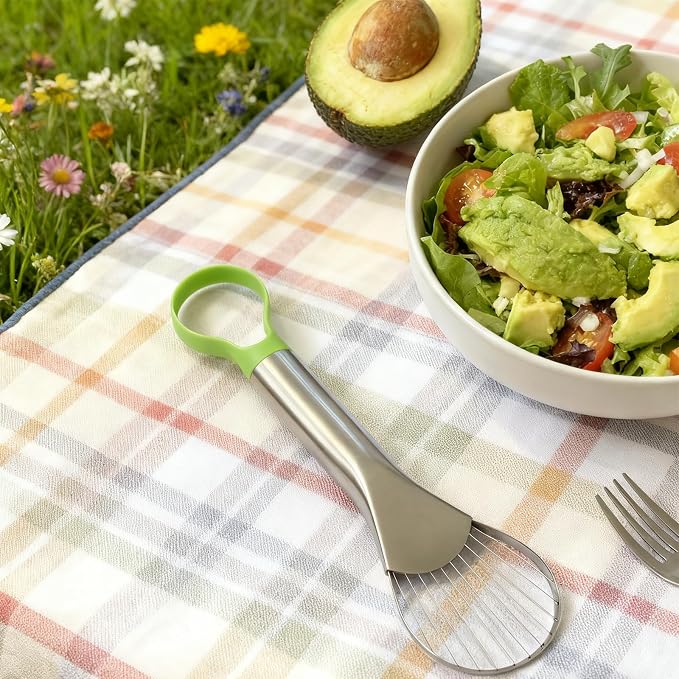 Avocado Slicer Tool,3-in-1 Stainless Steel Avocado Cutter, Pitter & Peeler The Best Holiday Gifts