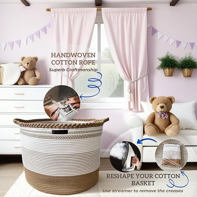 XXXL Laundry Basket Organization and Storage Hamper Laundry Room Organization Stuffed Animal Storage Toy Storage Organizer Aesthetic Room Décor Home Decor Living Room Clothes Storage Blanket
