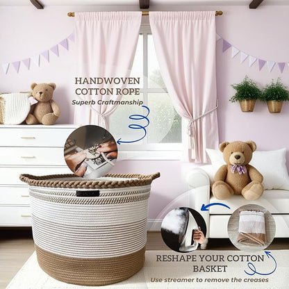 XXXL Laundry Basket Organization and Storage Hamper Laundry Room Organization Stuffed Animal Storage Toy Storage Organizer Aesthetic Room Décor Home Decor Living Room Clothes Storage Blanket