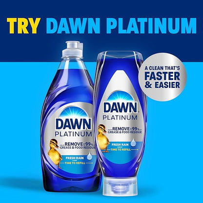Dawn Ultra Original Dish Soap Refill Jug, Large Size Blue Liquid Dishwashing Detergent, Powerful Dish Soap for Grease, 51.5 oz