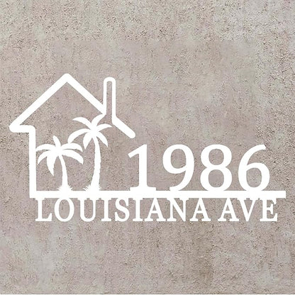 Large House Numbers for Outside,Custom House Number Sign,Personalized Modern Address Numbers for House,Metal Address Signs for Houses,Home Address Signs for Yard,House Numbers for Outside Plaque