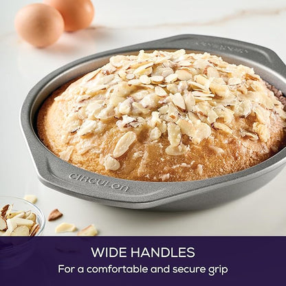 Circulon Total Nonstick Bakeware Set with Nonstick Bread Pan, Cookie Sheet, Baking Pan, Baking Sheet, Cake Pan and Muffin/Cupcake Pan - 10 Piece, Gray