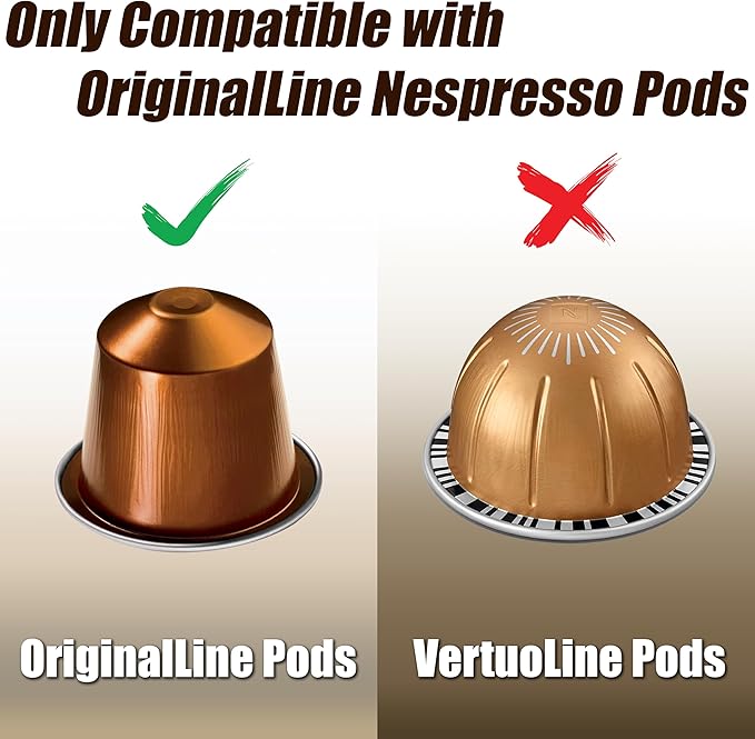 DecoBrothers Tempered Glass Coffee Pod Drawer Compatible with Nespresso Original Line, 42 Capsules