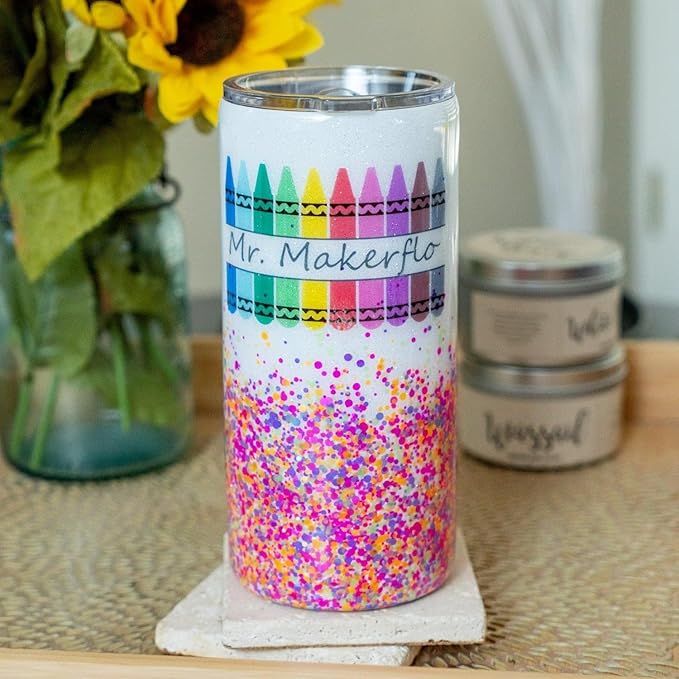 makerflo 20 oz Thick Stainless Steel Tumbler Pack of 25 with Lid & Straw | Craft-Ready for DIY Gifts & Personalization (Sublimation, Epoxy, UV DTF, Vinyl, and Laser Engraving)
