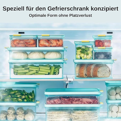 LocknLock HFL104 Freezer Fit Plastic Food Storage Container with Lid for Kitchen, Lunch, Meal Prep, and Leftovers, BPA-Free, Airtight, Leakproof, Microwave, Dishwasher-Safe, 1.65L