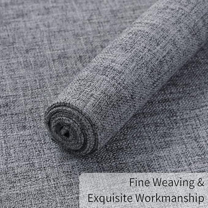 Homaxy Cloths Placemats for Dining Table Set of 4, Heat Resistant Washable Cotton Linen Blend Table Mats, Easy to Clean Place Mats for Indoor Outdoor Party Kitchen Decoration, 13" x 19", Dark Grey