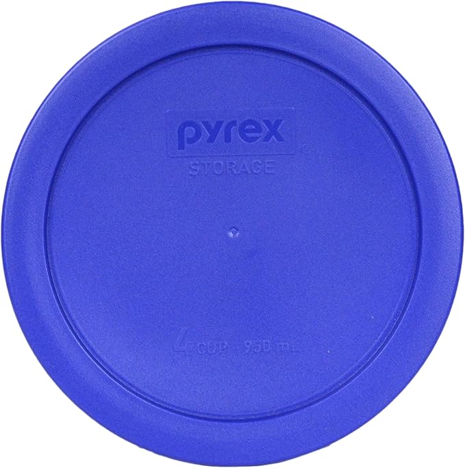 Pyrex (3) 7202-PC 1-Cup Cadet Blue, (3) 7200-PC 2-Cup Blue, (2) 7201-PC 4-Cup Cadet Blue, & (2) 7402-PC 6/7-Cup Blue Lids - Made in USA