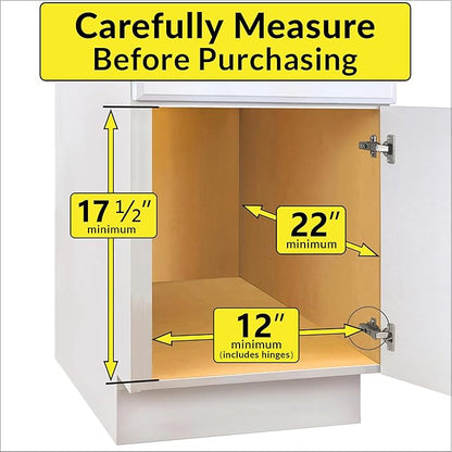 LYNK PROFESSIONAL® SELECT™ Pull Out Cabinet Organizer - 11" x 21" - Slide Out Cabinet Organizer for Kitchens - Sliding Shelves - Pull Out Drawer, Pots and Pans Storage - Lifetime Ltd Warranty - 2 Tier