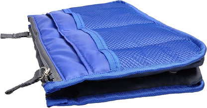 Vercord Purse Organizer Insert for Handbags Bag Organizers Inside Tote Pocketbook Women Nurse Nylon 13 Pockets Sapphire Blue Small