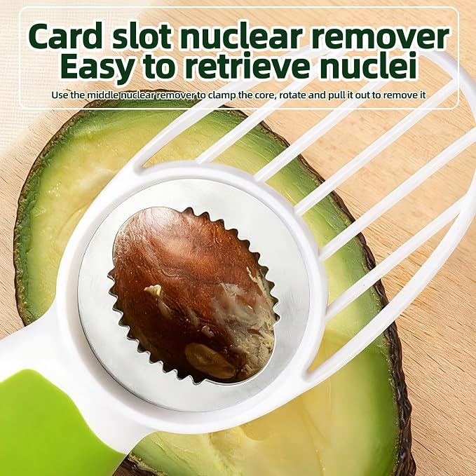 3 in 1 Folding Avocado Slicer Tool, Splitting, Pitting, Slicing Avocados Safely, Bird Shaped Avocado Splitter, Fruit Peeler, Kitchen Gadget, Lightweight Portable Tool, 1 Pcs