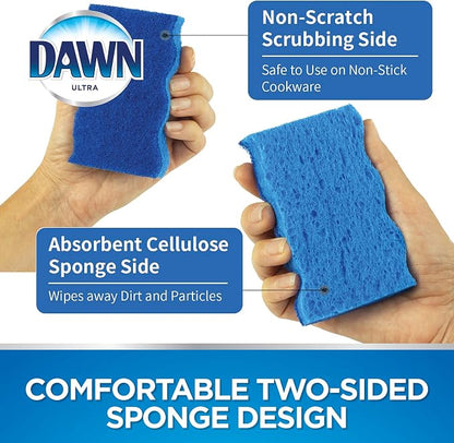 Dawn Non-Scratch Scrubber Sponges, Blue (Pack of 6)
